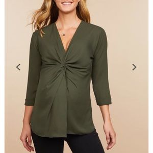 Twist Front Maternity Top
